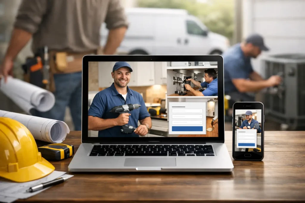 Conversion Landing Pages for Trades That Win Jobs